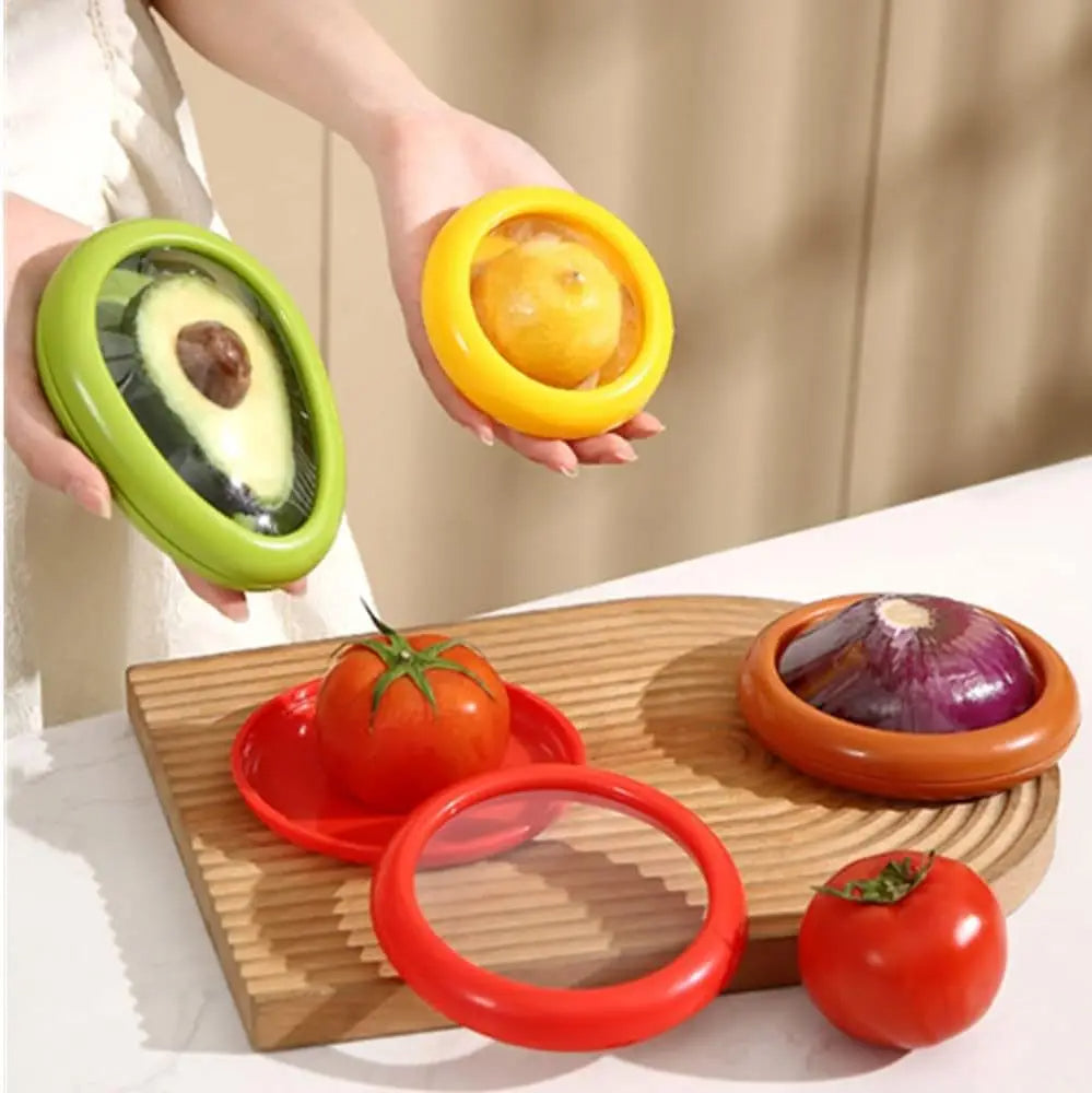Recipientes de Silicona Herméticos para Frutas y Verduras – Contenedores Reutilizables de Almacenamiento para Refrigerador