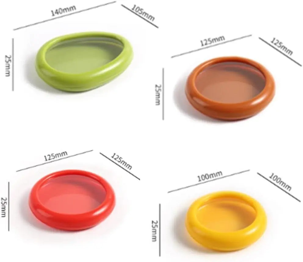 Recipientes de Silicona Herméticos para Frutas y Verduras – Contenedores Reutilizables de Almacenamiento para Refrigerador
