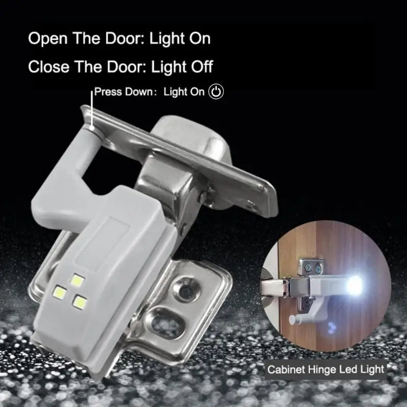 Pack 10 Luces LED para Bisagras – Iluminación Automática para Armarios y Campers | Sin Cables, Bajo Consumo