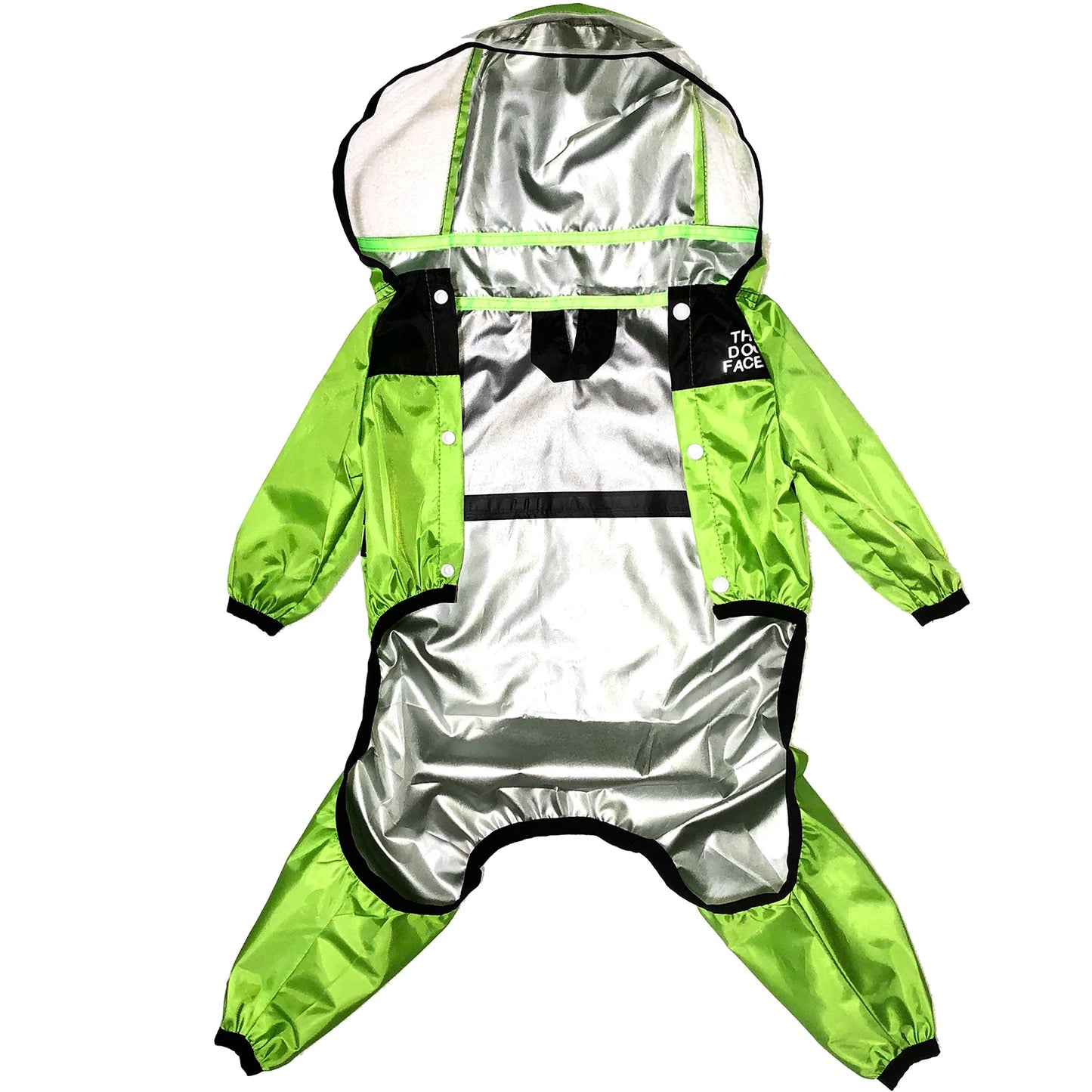 Impermeable para Perros The Dog Face – Mono Chubasquero con Cobertura Completa, Resistente al Agua y Cómodo