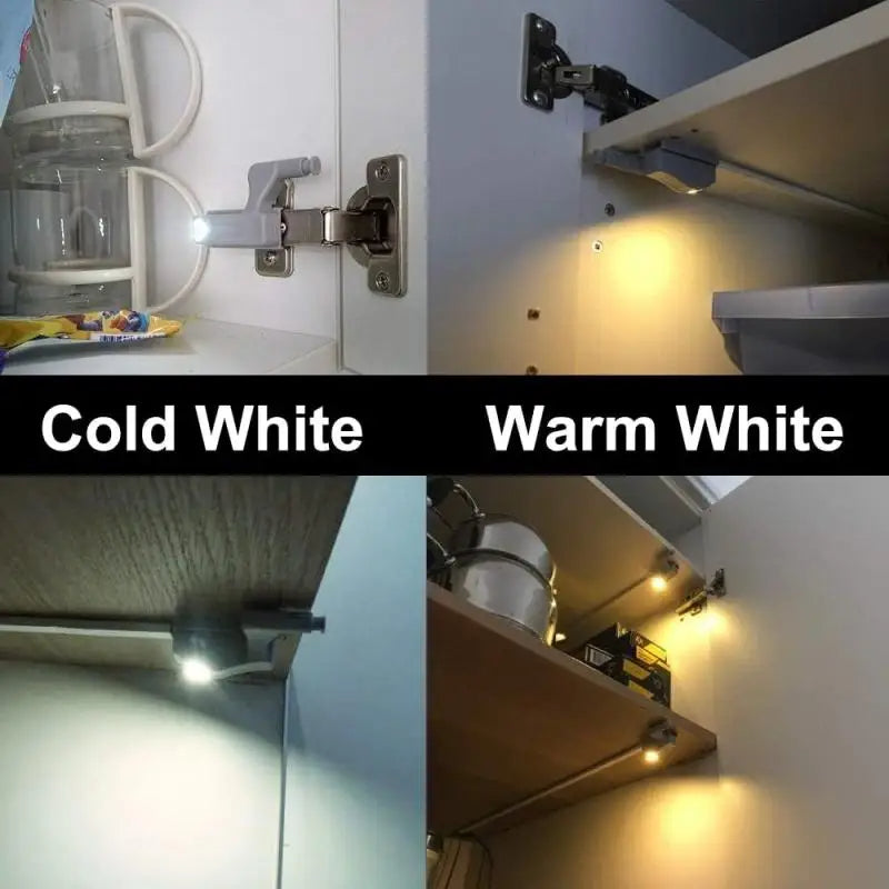 Pack 10 Luces LED para Bisagras – Iluminación Automática para Armarios y Campers | Sin Cables, Bajo Consumo