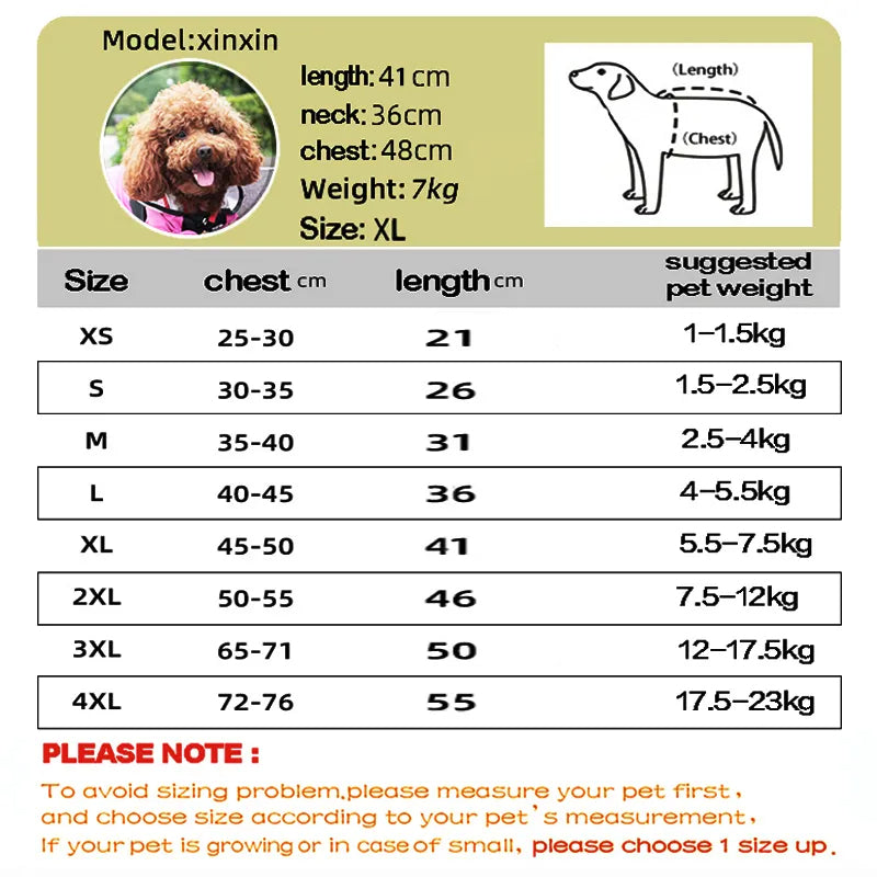 Impermeable para Perros The Dog Face – Mono Chubasquero con Cobertura Completa, Resistente al Agua y Cómodo